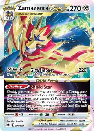 Zamazenta VSTAR — SWSH: Crown Zenith Pokémon TCG card by 5ban Graphics