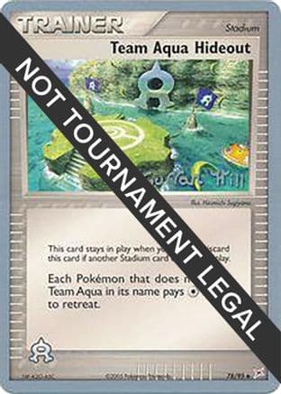 Team Aqua Hideout - 2005 (Curran Hill) — World Championship Decks Pokémon TCG card by Curran Hill