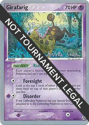 Girafarig - 2006 (Miska Saari) — World Championship Decks Pokémon TCG card by Miska Saari