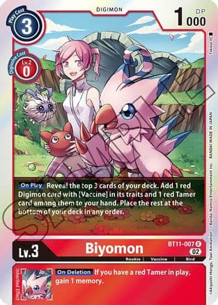 Biyomon — Dimensional Phase Digimon Card Game card by Takase