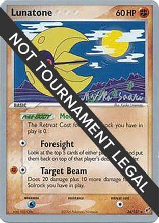 Lunatone (36) - 2006 (Miska Saari) — World Championship Decks Pokémon TCG card by Miska Saari