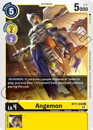 Angemon — Dimensional Phase Digimon Card Game card by Akiyoshi Hongo, Toei Animation
