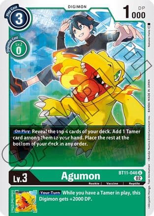 Agumon — Dimensional Phase Digimon Card Game card by Nakano Haito