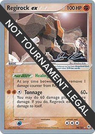 Regirock ex - 2006 (Jason Klaczynski) — World Championship Decks Pokémon TCG card by Jason Klaczynski