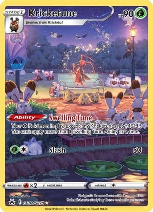 Kricketune — Crown Zenith: Galarian Gallery Pokémon TCG card by Nurikabe