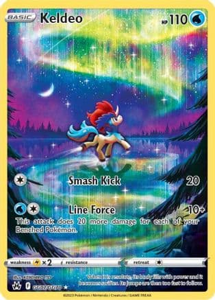 Keldeo — Crown Zenith: Galarian Gallery Pokémon TCG card by KEIICHIRO ITO