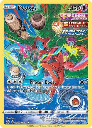 Deoxys — Crown Zenith: Galarian Gallery Pokémon TCG card by Scav