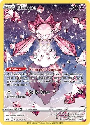 Diancie — Crown Zenith: Galarian Gallery Pokémon TCG card by Haruko Ichikawa