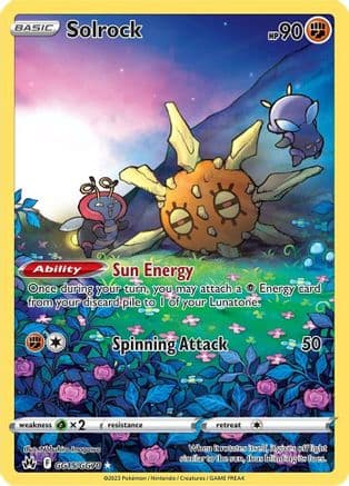 Solrock — Crown Zenith: Galarian Gallery Pokémon TCG card by Nobuhiro Imagawa