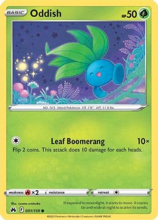 Oddish — Crown Zenith Pokémon TCG card by MINAMINAMI Take