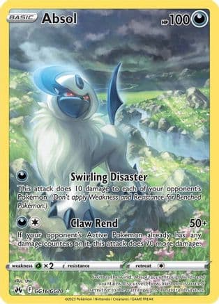 Absol — Crown Zenith: Galarian Gallery Pokémon TCG card by Uta