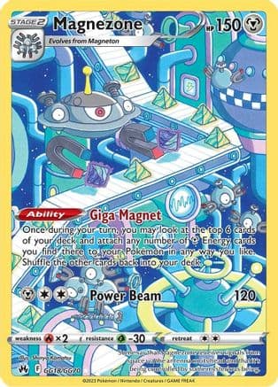 Magnezone — Crown Zenith: Galarian Gallery Pokémon TCG card by Shinya Komatsu