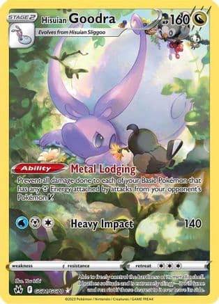 Hisuian Goodra — Crown Zenith: Galarian Gallery Pokémon TCG card by You Iribi