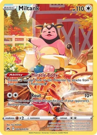 Miltank — Crown Zenith: Galarian Gallery Pokémon TCG card by Yuu Nishida