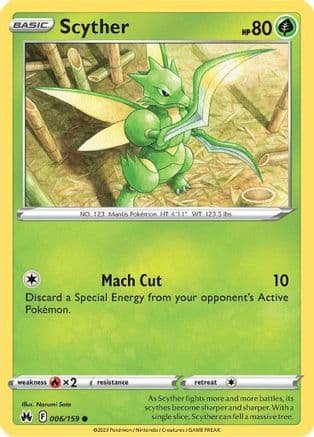 Scyther — SWSH: Crown Zenith Pokémon TCG card by Narumi Sato