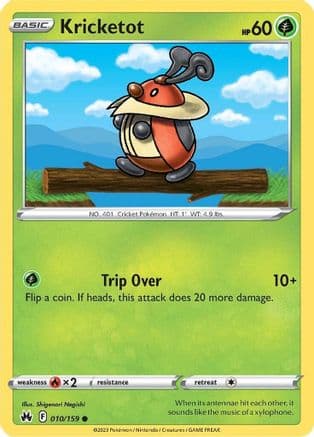 Kricketot — SWSH: Crown Zenith Pokémon TCG card by Shigenori Negishi