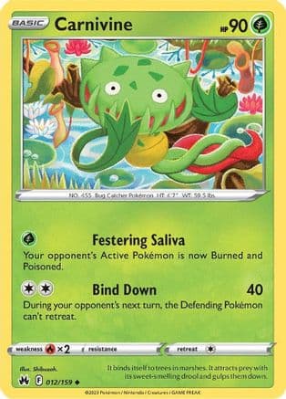 Carnivine — Crown Zenith Pokémon TCG card by Shibuzoh.