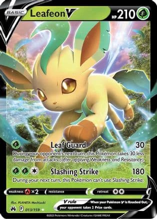 Leafeon V — SWSH: Crown Zenith Pokémon TCG card by PLANETA Mochizuki