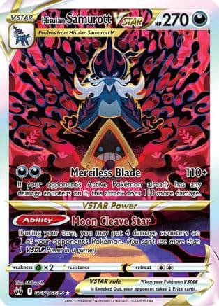Hisuian Samurott VSTAR — Crown Zenith: Galarian Gallery Pokémon TCG card by Shibuzoh.