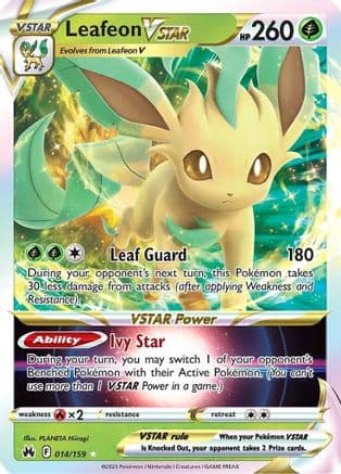 Leafeon VSTAR — SWSH: Crown Zenith Pokémon TCG card by PLANETA Hiiragi