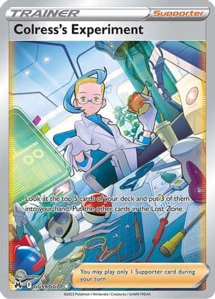 Colress's Experiment — Crown Zenith: Galarian Gallery Pokémon TCG card by kantaro