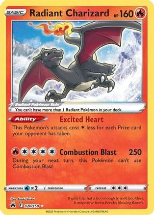 Radiant Charizard — Pokémon TCG card
