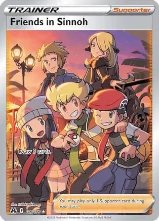 Friends in Sinnoh (Full Art) — SWSH: Crown Zenith