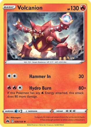 Volcanion — SWSH: Crown Zenith Pokémon TCG card by Shiburingaru