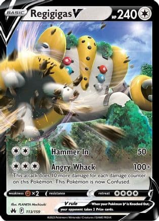Regigigas V — SWSH: Crown Zenith Pokémon TCG card by PLANETA Mochizuki