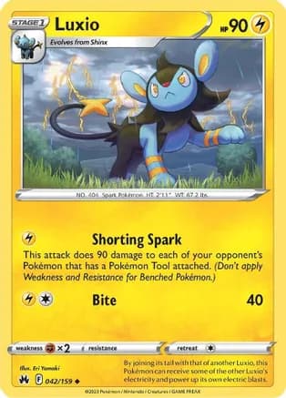 Luxio (42) — SWSH: Crown Zenith