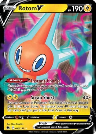 Rotom V — SWSH: Crown Zenith Pokémon TCG card by 5ban Graphics