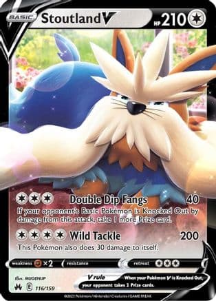 Stoutland V — SWSH: Crown Zenith Pokémon TCG card by MUGENUP