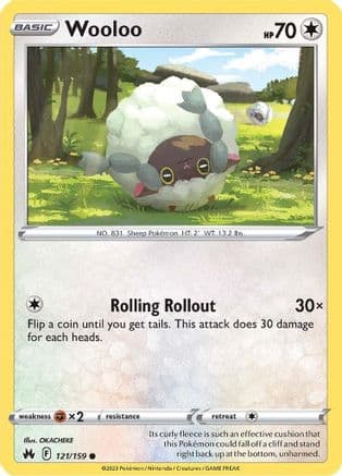 Wooloo — SWSH: Crown Zenith Pokémon TCG card by OKACHEKE