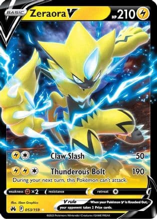 Zeraora V — Crown Zenith Pokémon TCG card by chibi