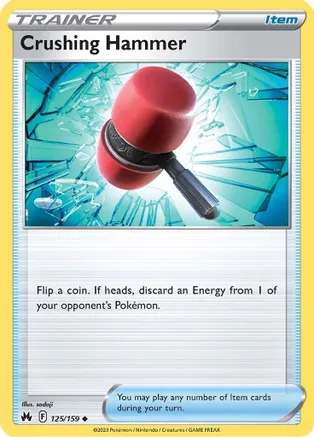 Crushing Hammer — SWSH: Crown Zenith Pokémon TCG card by sadaji