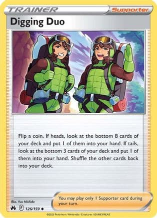 Digging Duo — SWSH: Crown Zenith Pokémon TCG card by Yuu Nishida