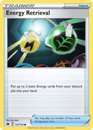 Energy Retrieval — SWSH: Crown Zenith Pokémon TCG card by Ryo Ueda