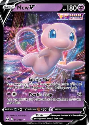 Mew V — SWSH: Crown Zenith Pokémon TCG card by PLANETA Igarashi