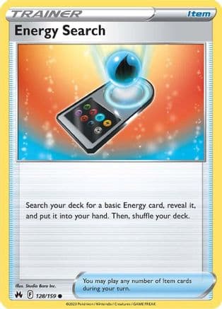 Energy Search — Crown Zenith Pokémon TCG card by Ryo Ueda