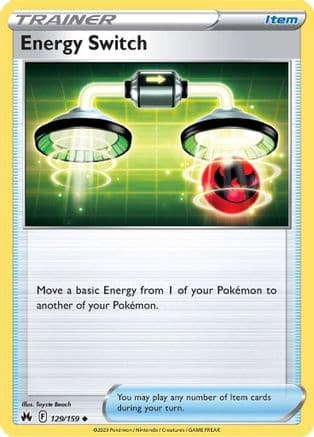 Energy Switch — Crown Zenith Pokémon TCG card by Toyste Beach