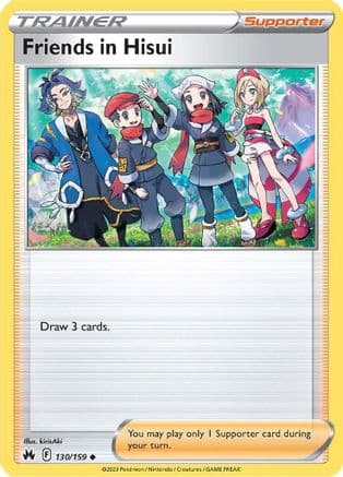 Friends in Hisui — SWSH: Crown Zenith Pokémon TCG card by kirisAki