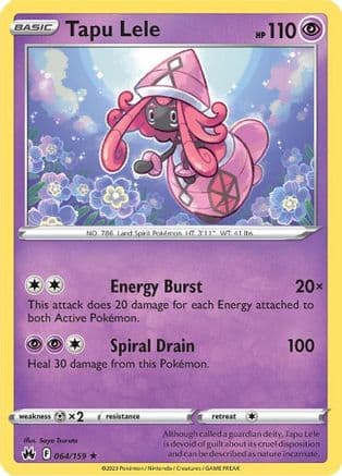 Tapu Lele — SWSH: Crown Zenith Pokémon TCG card by Saya Tsuruta