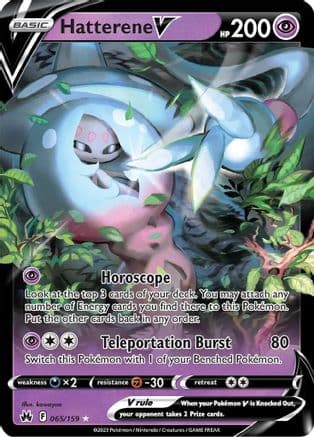 Hatterene V — SWSH: Crown Zenith Pokémon TCG card by kawayoo