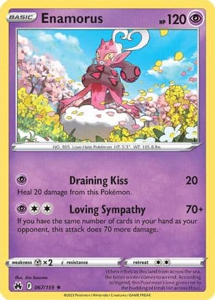 Enamorus — SWSH: Crown Zenith Pokémon TCG card by Jiro Sasumo