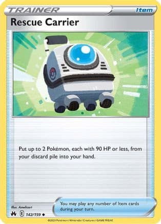 Rescue Carrier — SWSH: Crown Zenith Pokémon TCG card by Amelicart