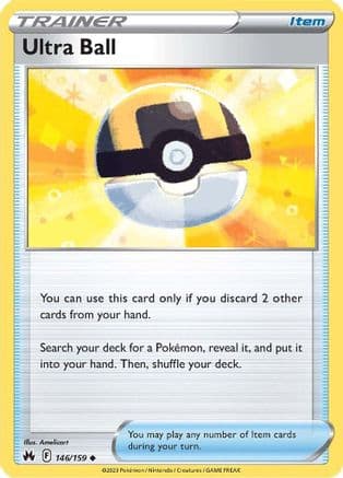 Ultra Ball — SWSH: Crown Zenith Pokémon TCG card by Amelicart