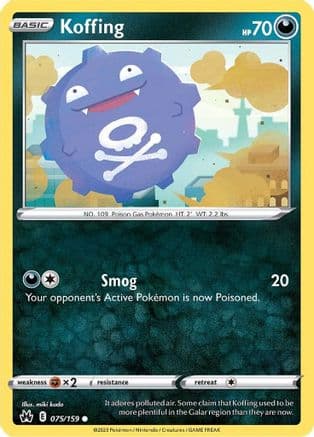 Koffing — SWSH: Crown Zenith Pokémon TCG card by miki kudo