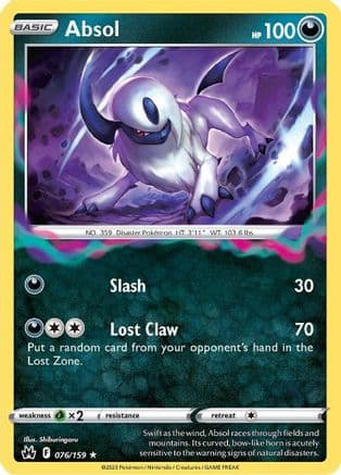Absol — SWSH: Crown Zenith Pokémon TCG card by Shiburingaru