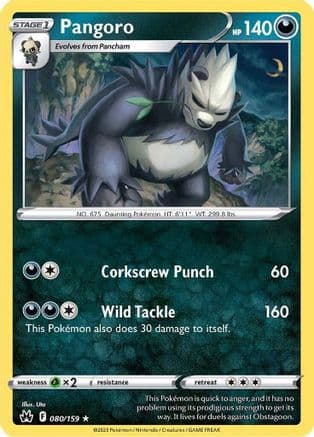 Pangoro — SWSH: Crown Zenith Pokémon TCG card by Uta