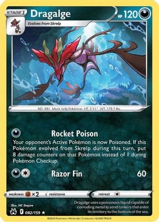Dragalge — SWSH: Crown Zenith Pokémon TCG card by NC Empire